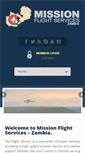 Mobile Screenshot of missionflightservices.com